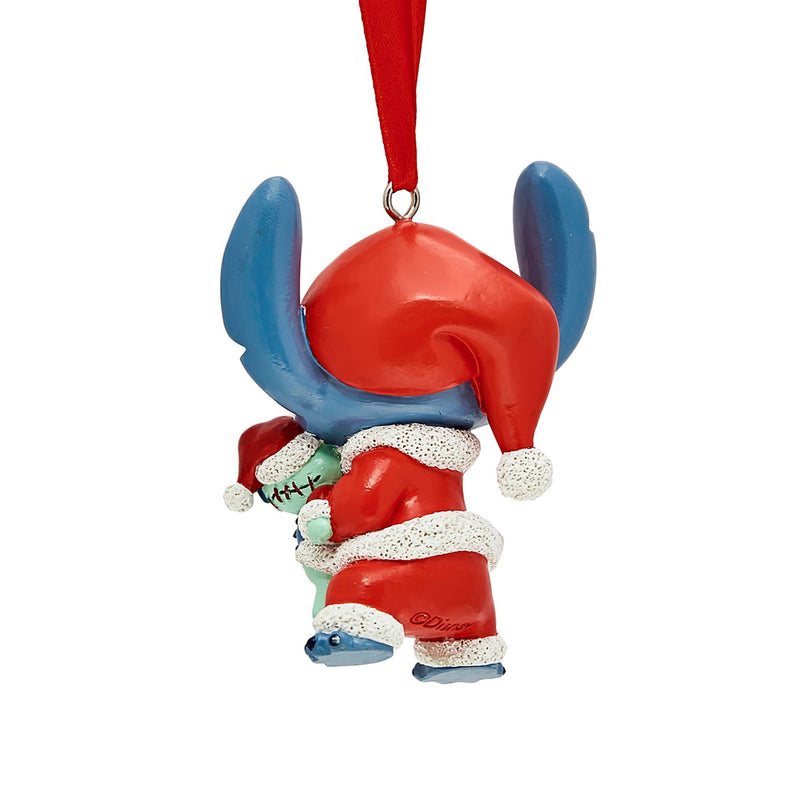 Disney - Décoration Suspendue en Résine - Stitch Père Noël