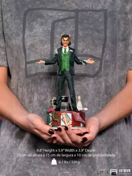 Iron Studios - Arts Scale 1/10 - Marvel - Loki - Loki Président Variant Statue 25cm - flash vidéo