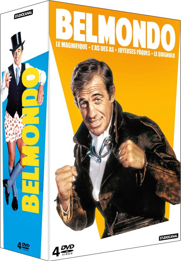 Belmondo - Coffret : Le Magnifique + L'As des as + Joyeuses Pâques + Le Guignolo [DVD]