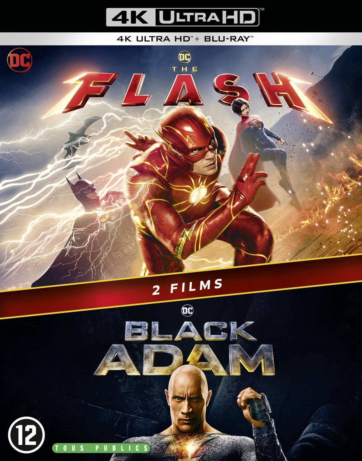 Black Adam + The Flash [4K Ultra HD]