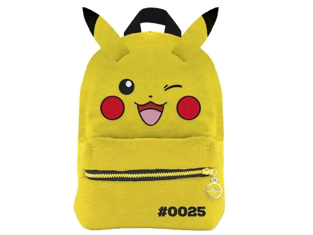 Pokémon - Sac à dos en peluche Pikachu