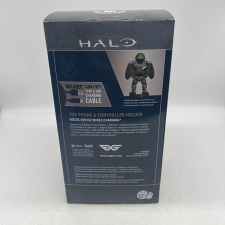 Cable Guys - Halo Combat Evolved 20th Anniversary - Master Chief Support Chargeur pour Téléphone et Manette - flash vidéo