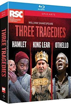 Shakespeare - 3 tragédies : Hamlet + King Lear + Othello [Blu-ray]
