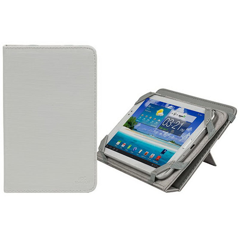 RivaCase 3202 Etui pliant avec support béquille pour tablettes 7" Gris clair