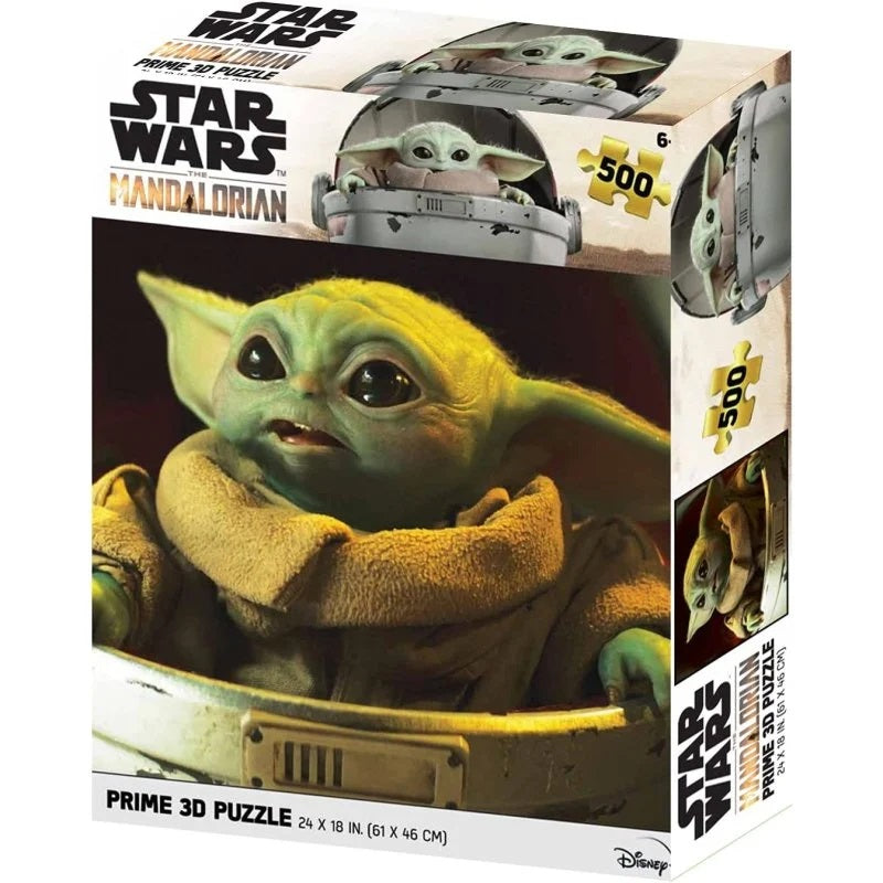 Star Wars: The Mandalorian - Puzzle lenticulaire Grogu dans son landau 500 pcs 61x46 cm