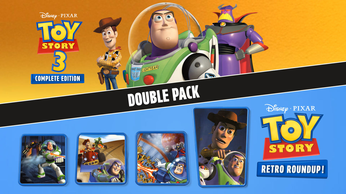 Disney-Pixar Toy Story: Retro Roundup! + Toy Story 3 Complete Edition Double Pack