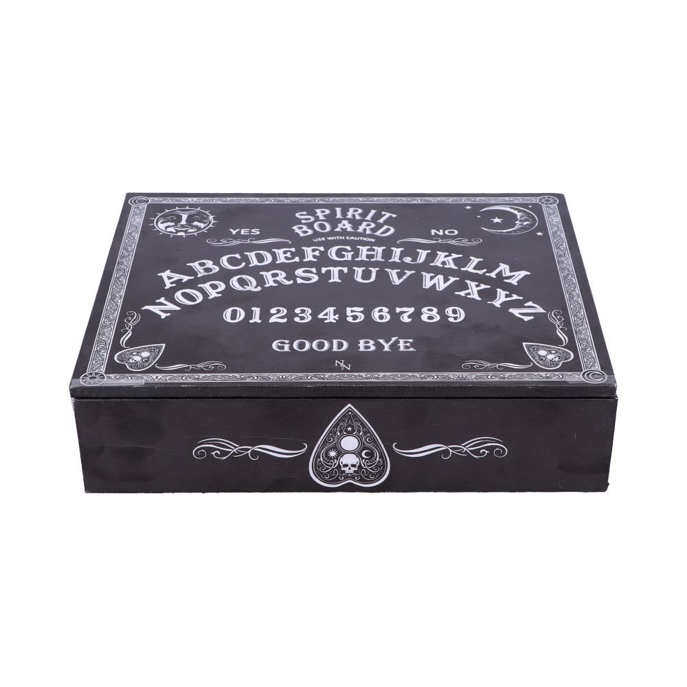 Spirit Board - Coffret à bijoux avec miroir noir et blanc 25cm