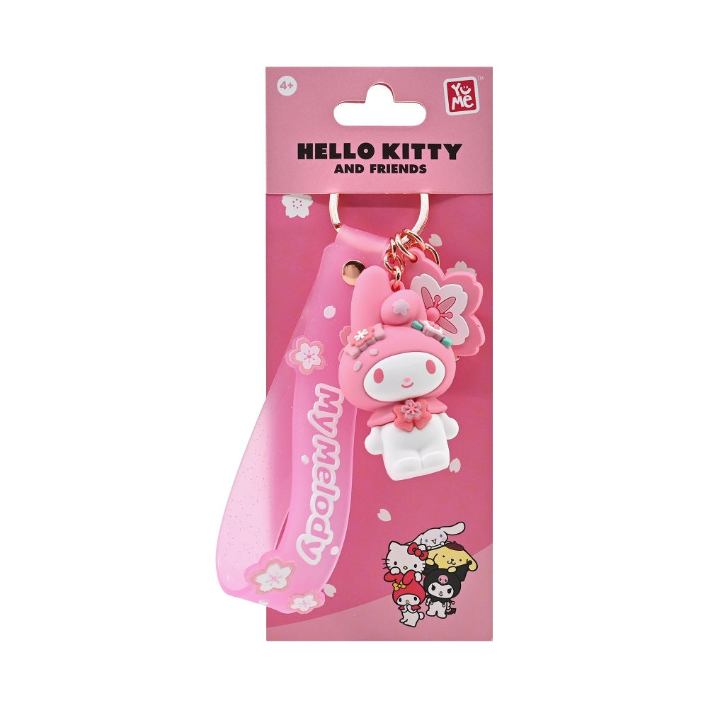 YuMe - Hello Kitty et ses amis - Porte-clés avec dragonne Sakura Serie (12 units) - flash vidéo