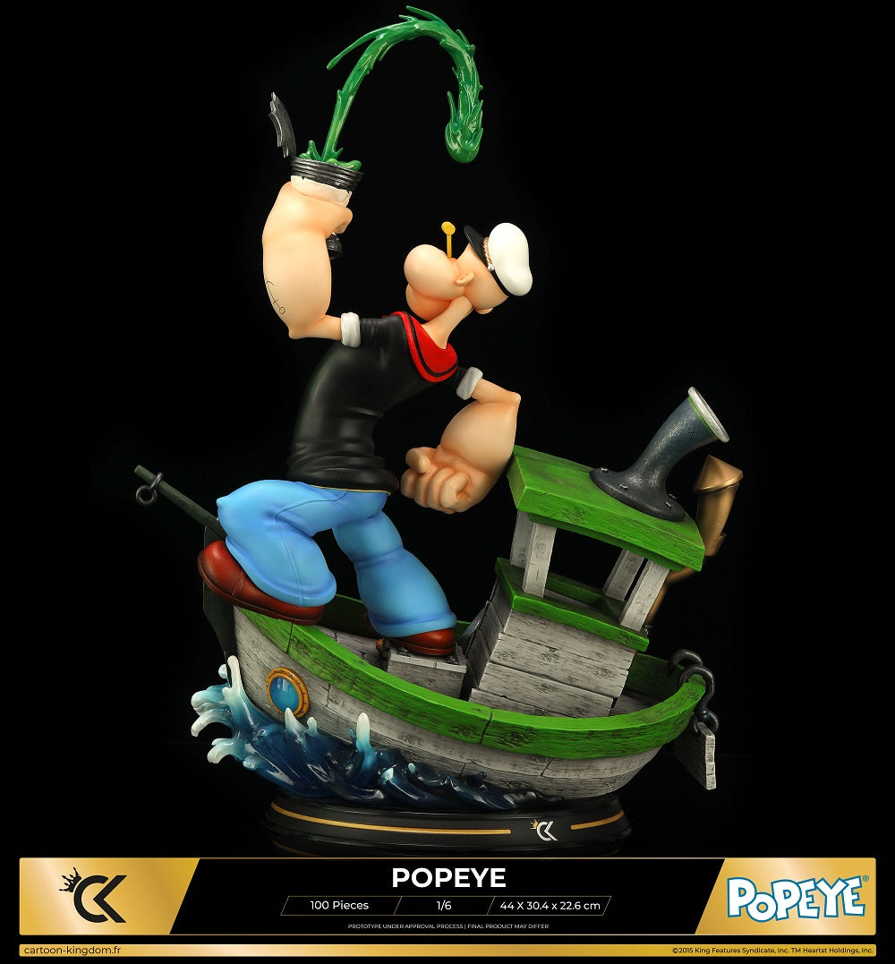 Cartoon Kingdom - 1:6 Statues - Popeye "Spinash Version" Statue 44cm - flash vidéo