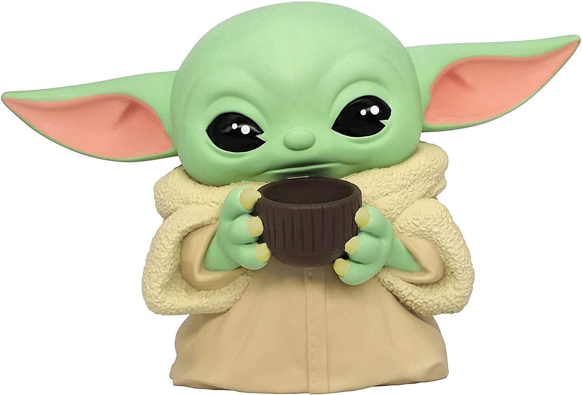 Star Wars - The Mandalorian - Tirelire Grogu avec une tasse 20cm