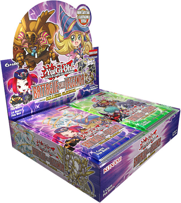 Yu-Gi-Oh! GCC - Box di Confezione di busta Battaglie della Leggenda: Galleria Gloriosa (24 Buste)