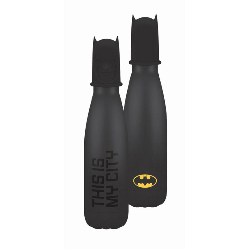 DC Comics - Bouteille d'eau en métal 500ml Batman avec bouchon 3D
