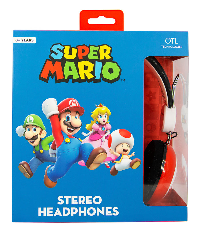 Super Mario - Casque stéréo Emblème pour adolescents