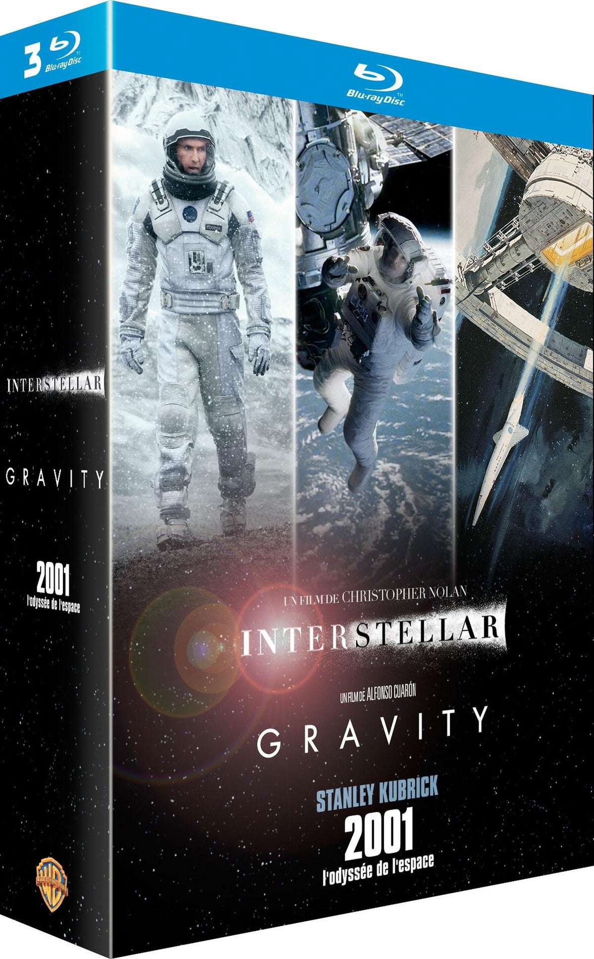 Interstellar + Gravity + 2001, l'odyssée de l'espace [Blu-ray]