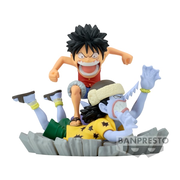 One Piece WCF - Log Stories - Monkey D. Luffy Vs Arlong Statue 7cm - flash vidéo