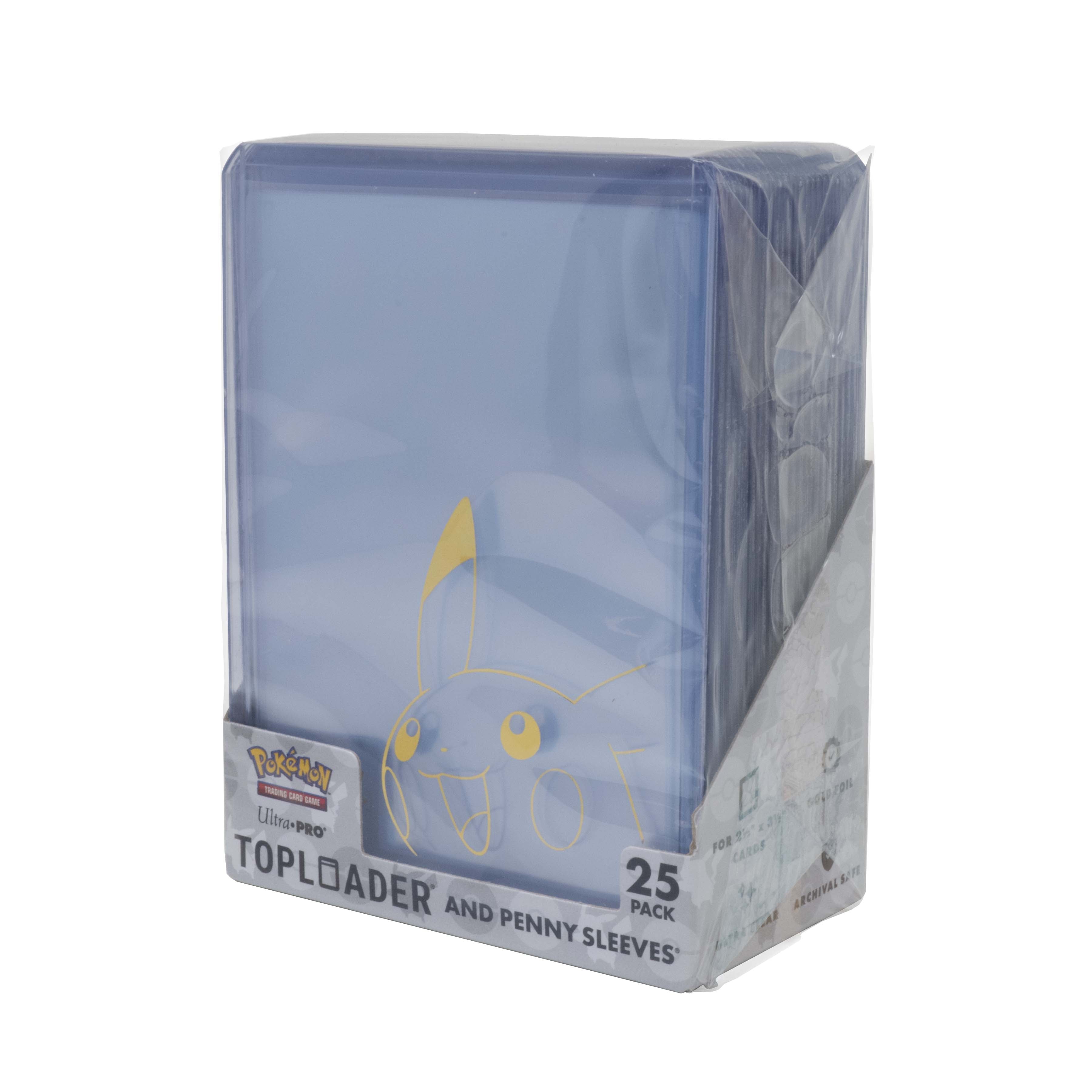Ultra Pro - Pokémon JCC - Pack combiné de Toploader et pochettes de protection Penny Sleeves Pikachu