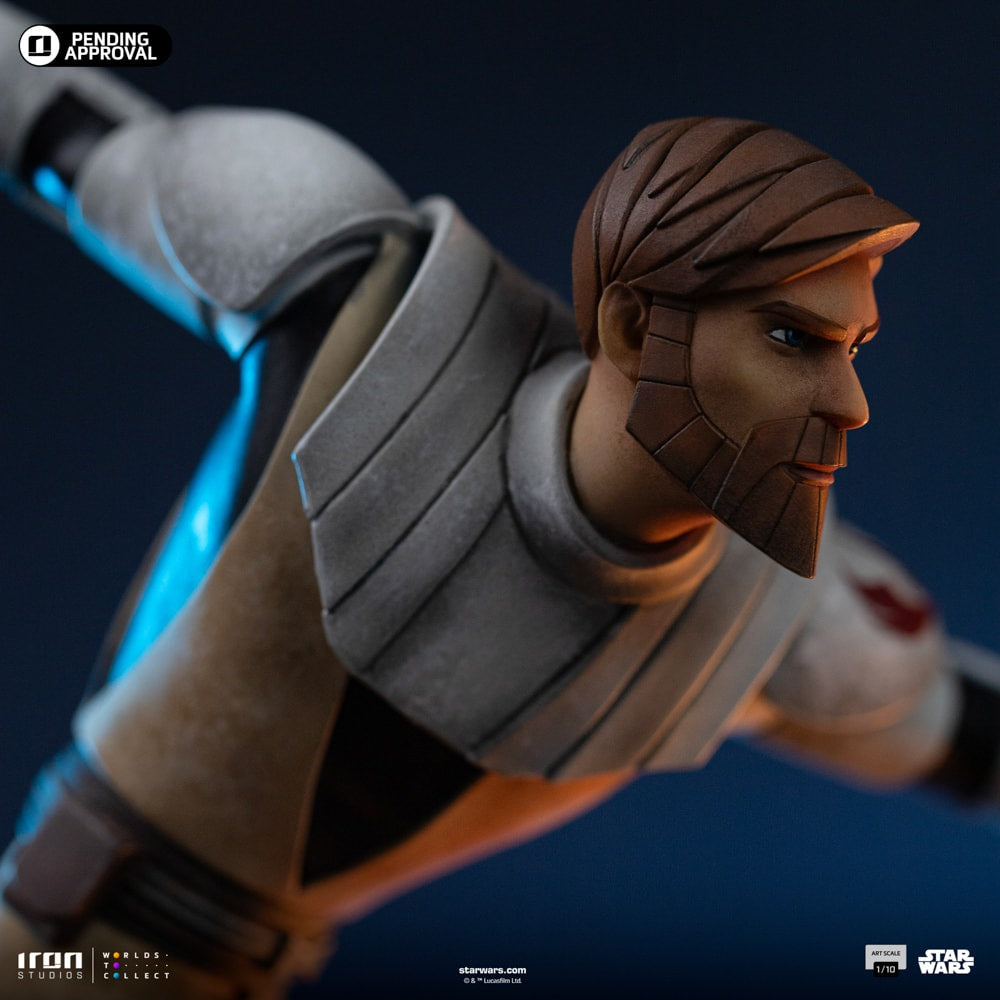 Iron Studios - Art Scale 1/10 - Star Wars : The Clone Wars - Obi-Wan Kenobi Statue 27cm