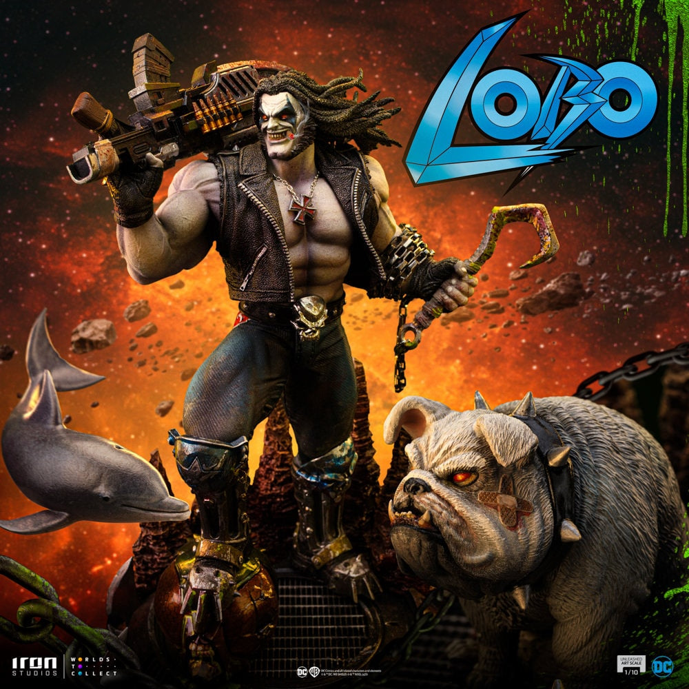Iron Studios - Art Scale 1/10 - DC Comics - Lobo Unleashed Statue 25cm