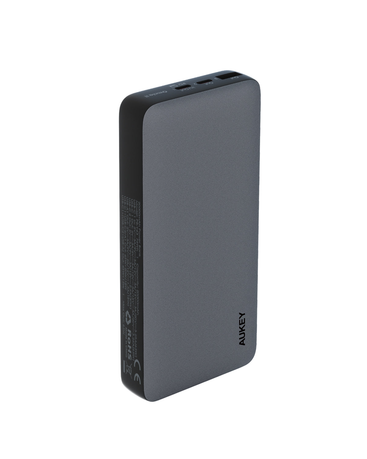 Aukey - Power Bank Noire Sprint X 20000mAh 65W Charge rapide