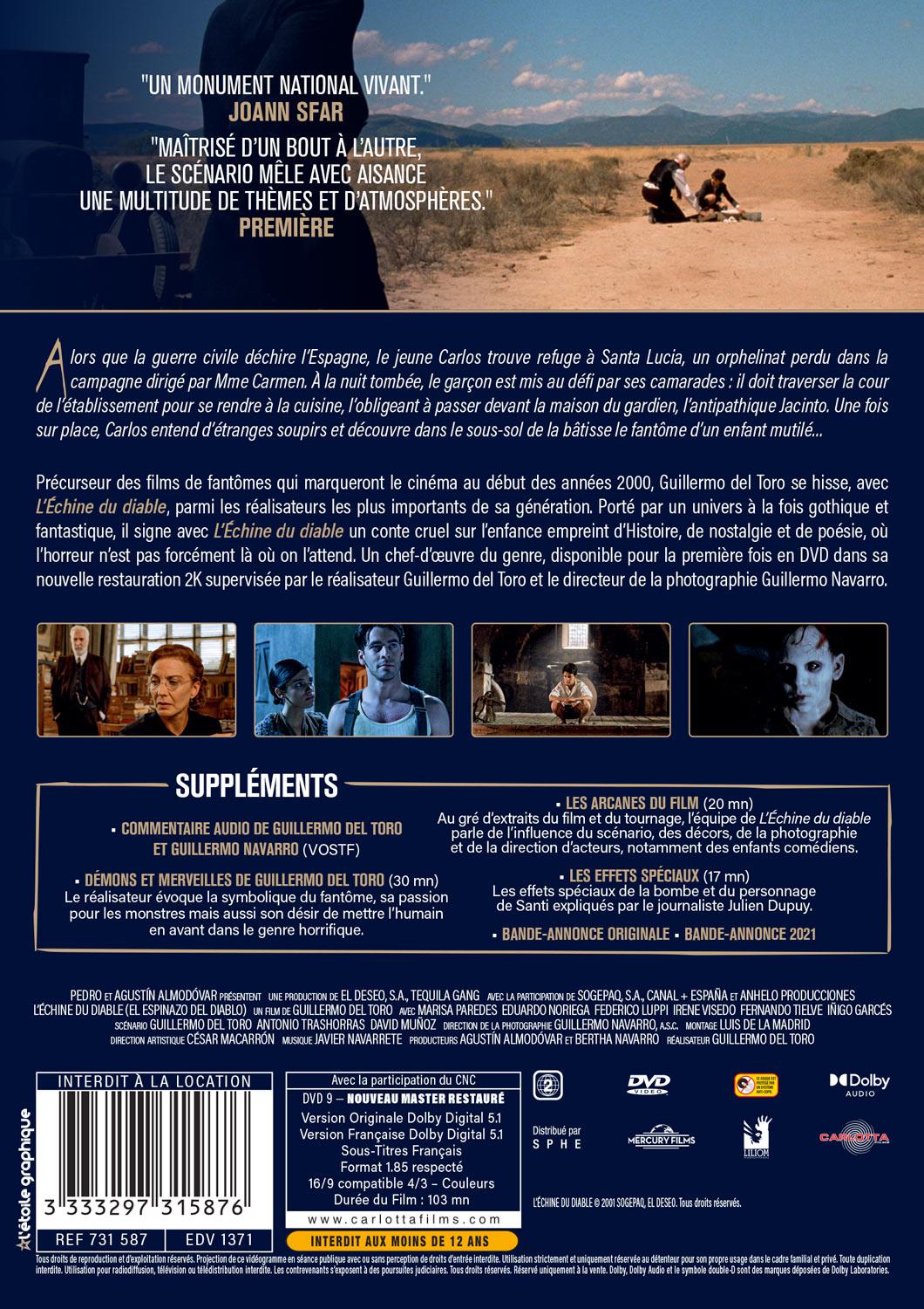 L'Echine du diable [DVD]