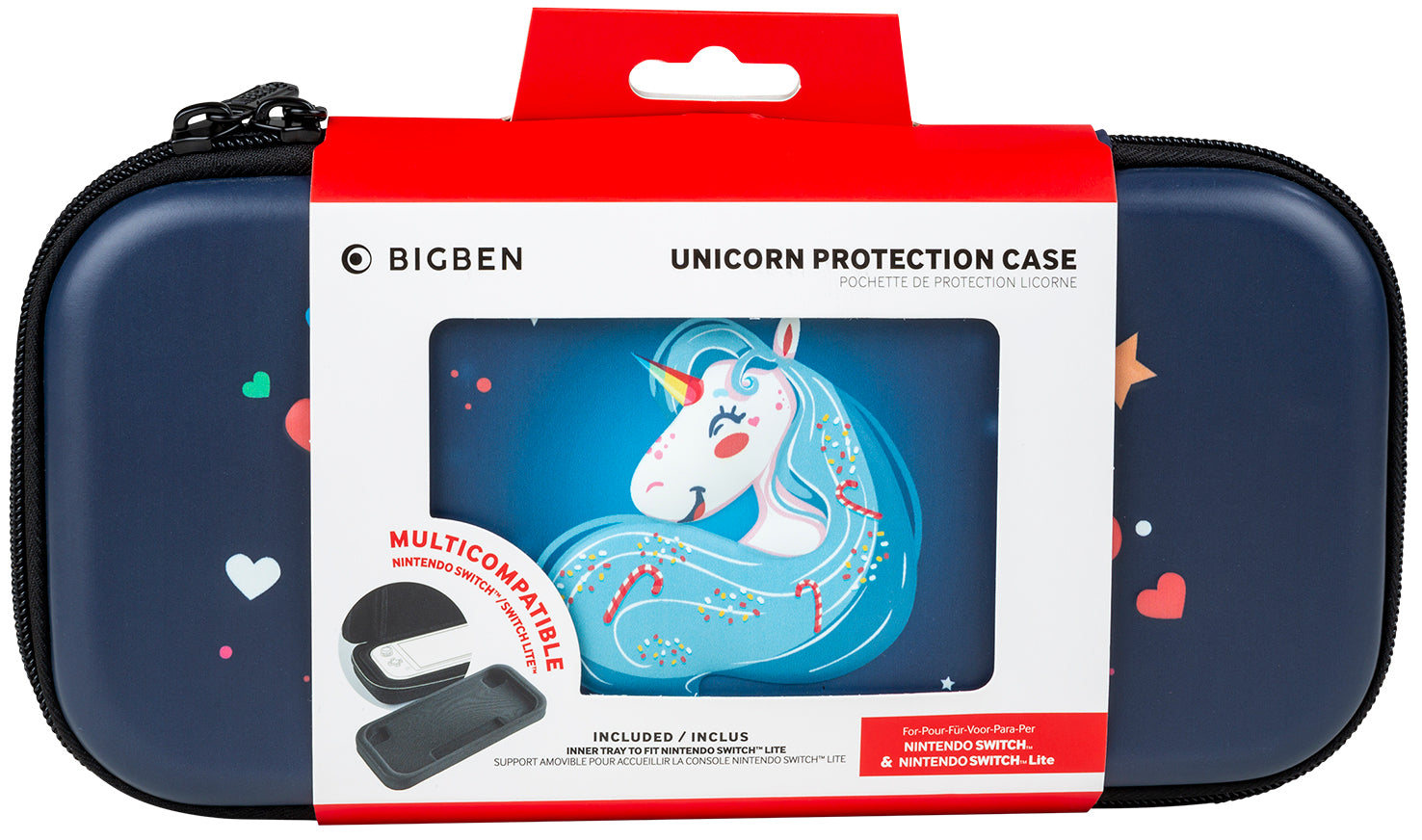 Big Ben - Pochette de transport Licorne pour Switch et Switch Lite
