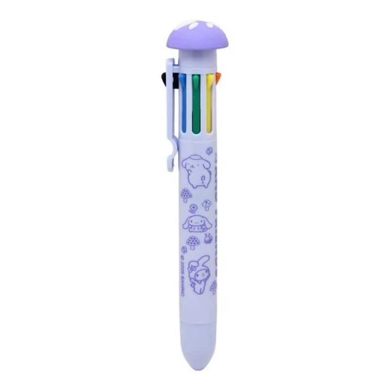 Hello Kitty et ses amis - Stylo à bille 8 couleurs champignon