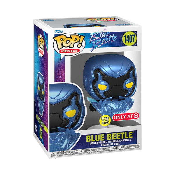 Funko Pop! Movies: Blue Beetle - Blue Bettle (Glow in the Dark) - Target Exclusive - flash vidéo