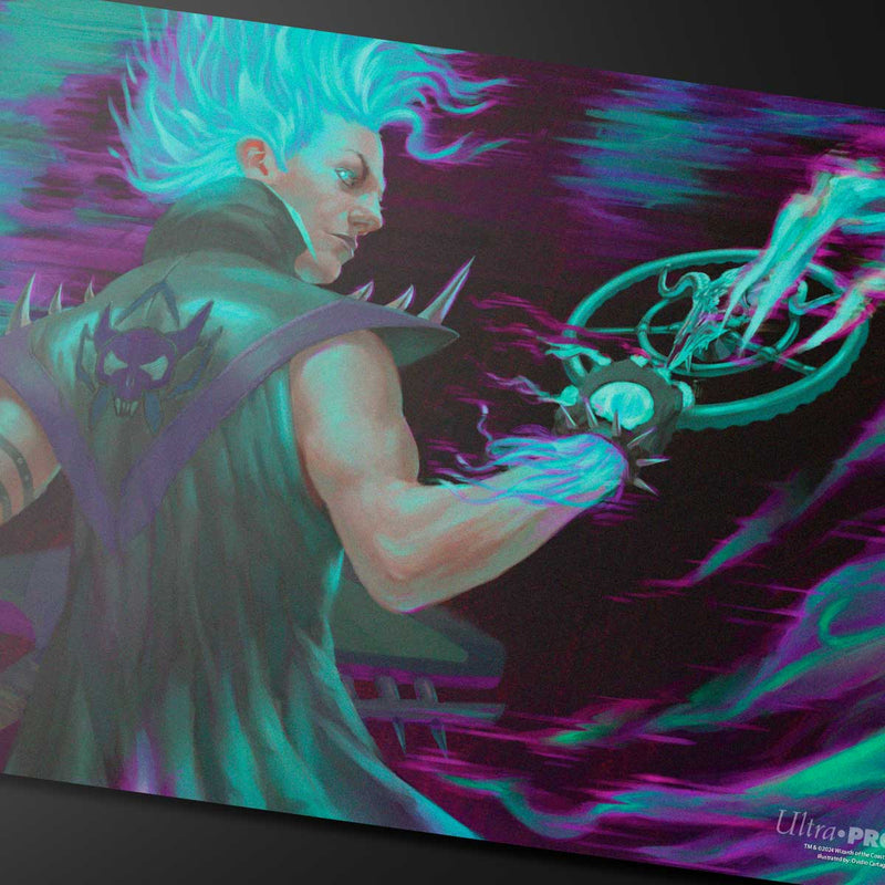 Ultra Pro - Magic: The Gathering - Aetherdrift - Tapis de jeu Winter, Cursed Rider