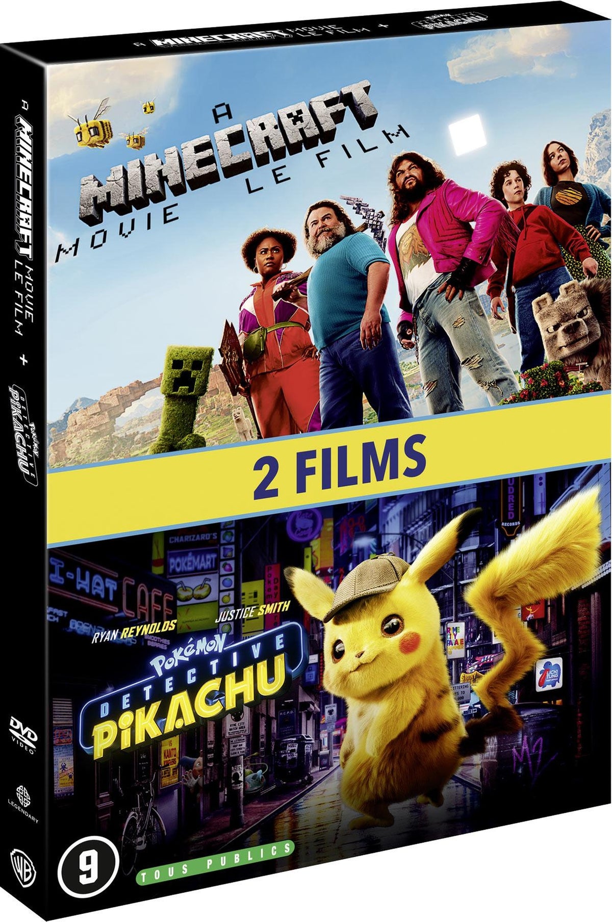 Minecraft, le film + Pokémon - Détective Pikachu [DVD]