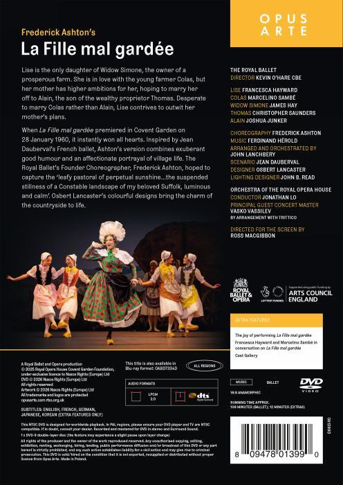 Ferdinand Hérold : La Fille mal gardée. The Royal Ballet, Lo, Ashton. [DVD]