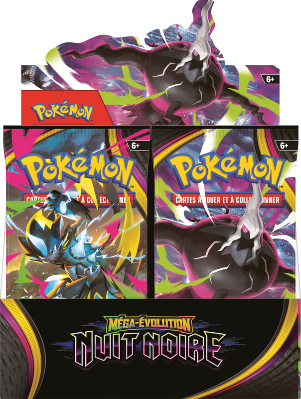 Pokémon JCC : Display de Pack de Booster Méga-Évolution - ME05 Nuit Noire (Display x36)