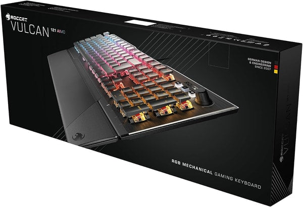 Roccat - Clavier de jeu mécanique Vulcan 121 avec éclairage RGB - Disposition AZERTY française - flash vidéo