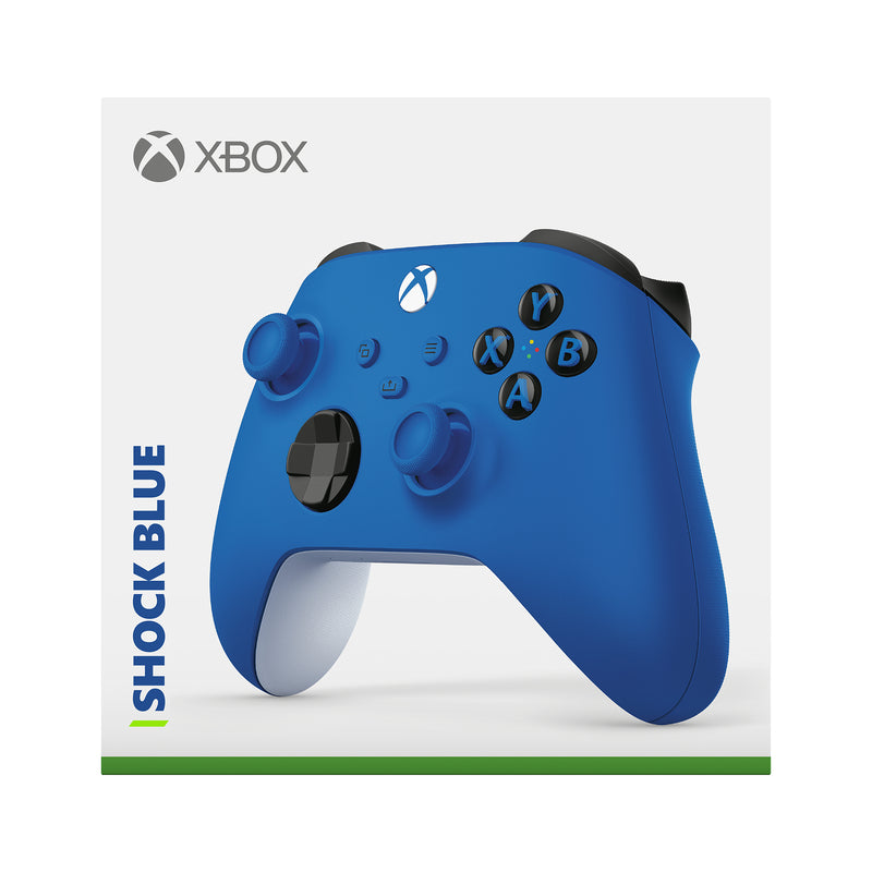 Manette sans fil Xbox Shock Blue pour Xbox Series X|S, Xbox One, Windows 10/11, Android et iOS