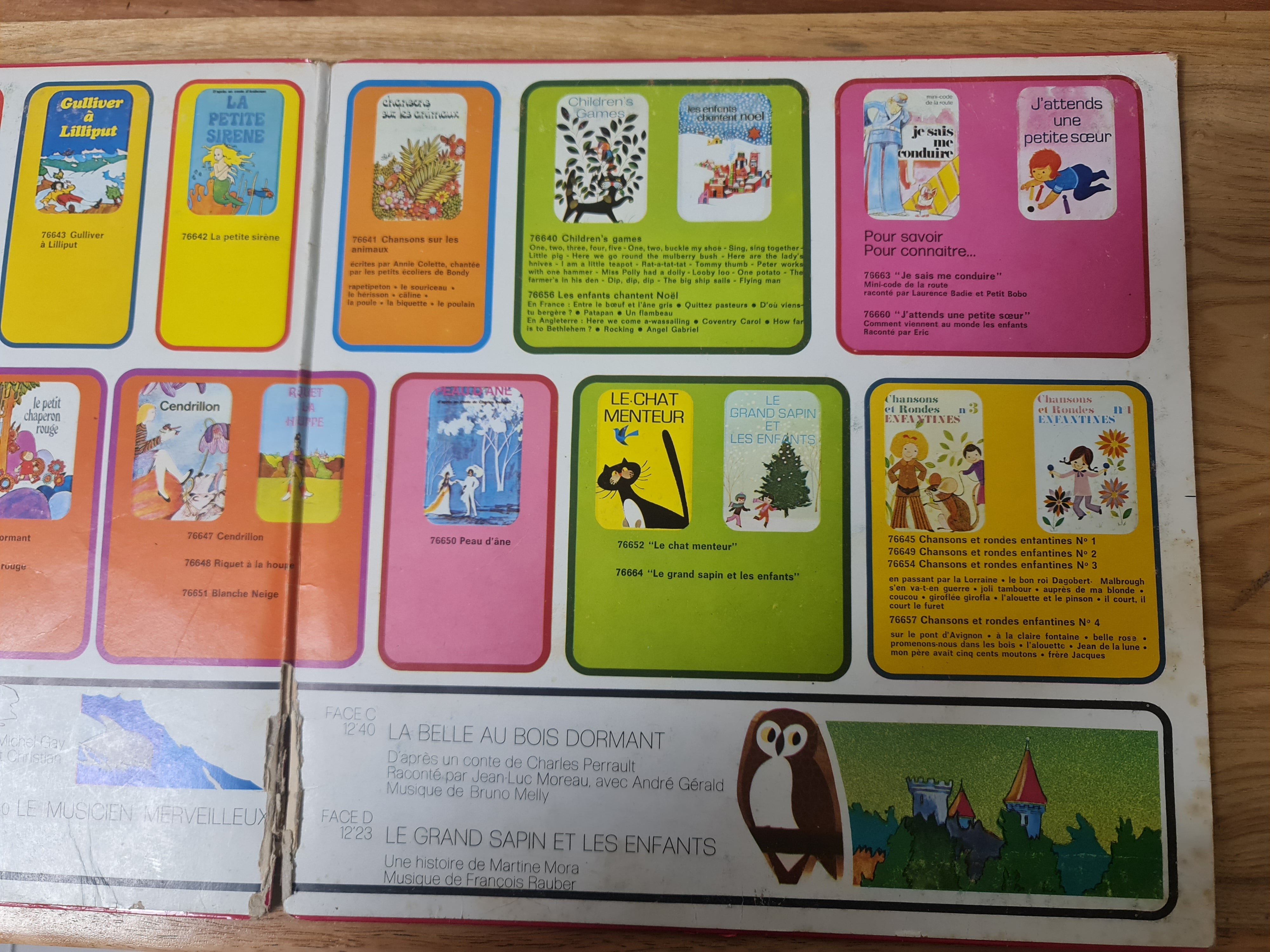 (occasion) La belle au bois dormant – Le grand sapin et les enfants – Rémi le dauphin, Le loup et les 7 biquets, Le musicien merveilleux (vol. 4) [Vinyle 33 Tours]