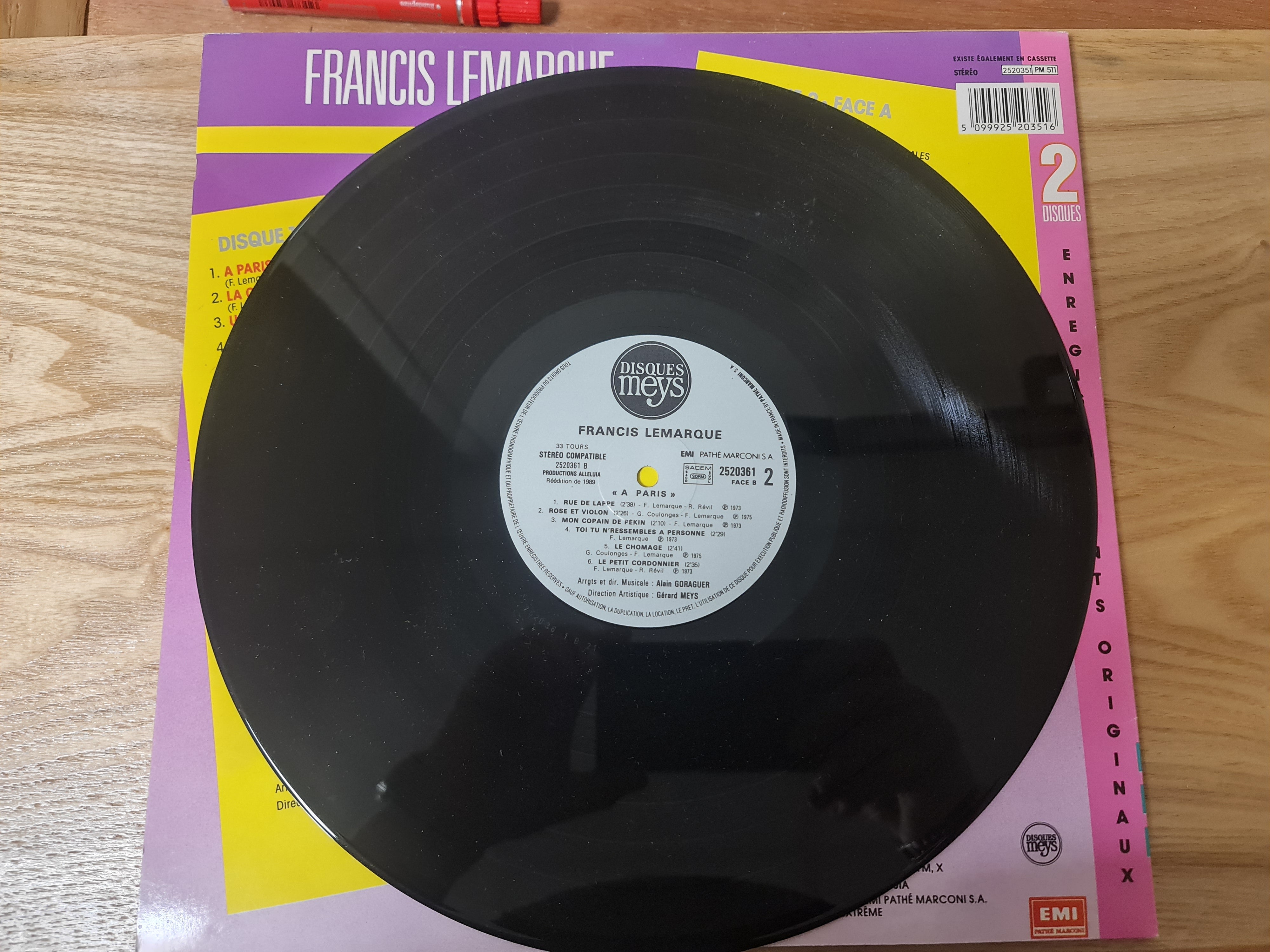 (occasion) Francis Lemarque – A Paris [Vinyle 33 Tours]