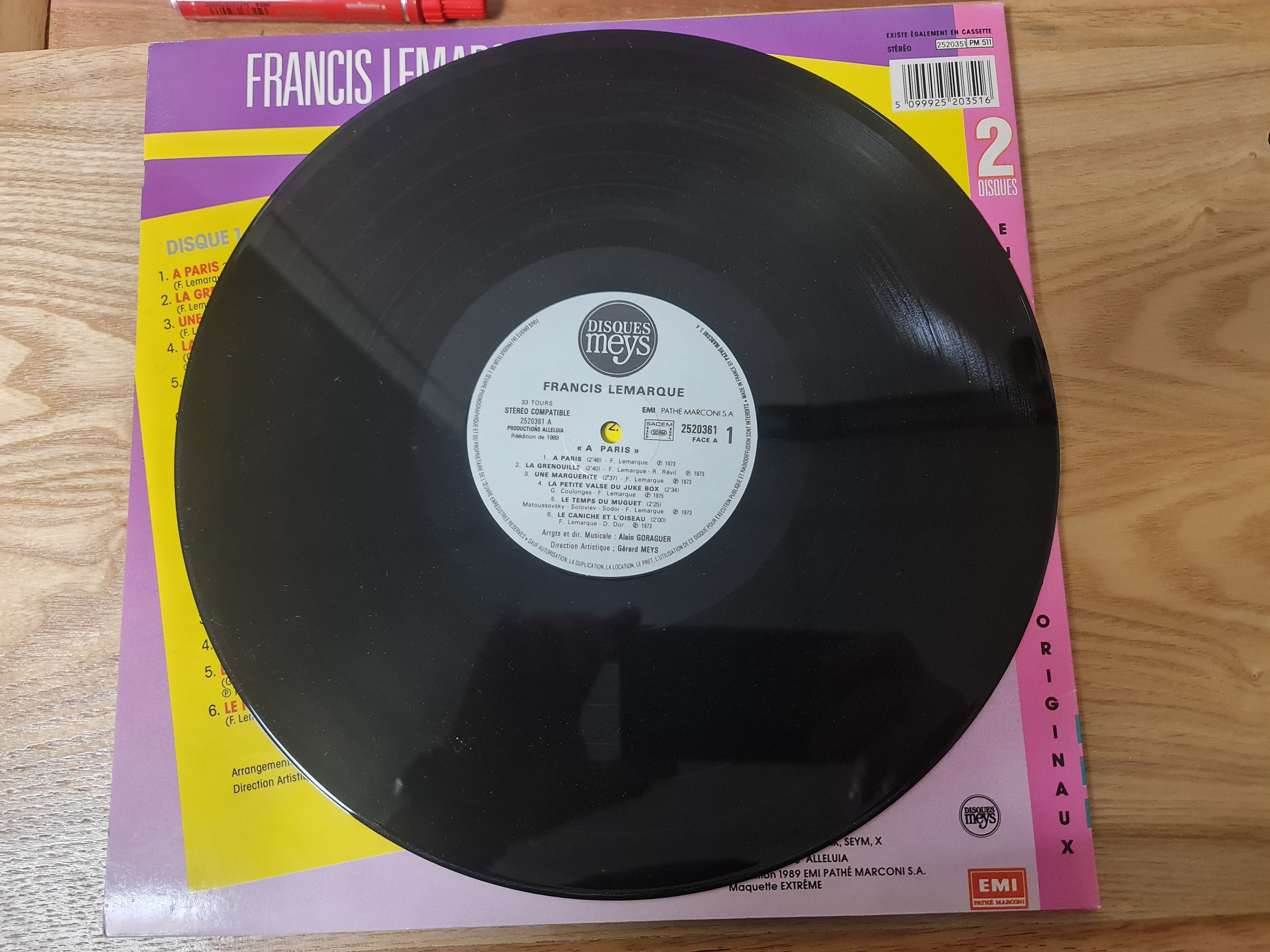 (occasion) Francis Lemarque – A Paris [Vinyle 33 Tours]