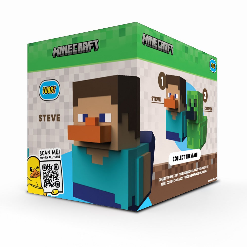 Numskull - Best of TUBBZ Boîte Canard de bain - Minecraft - Steve - 9cm