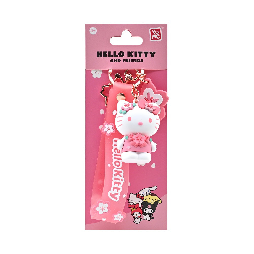 YuMe - Hello Kitty et ses amis - Porte-clés avec dragonne Sakura Serie (12 units) - flash vidéo