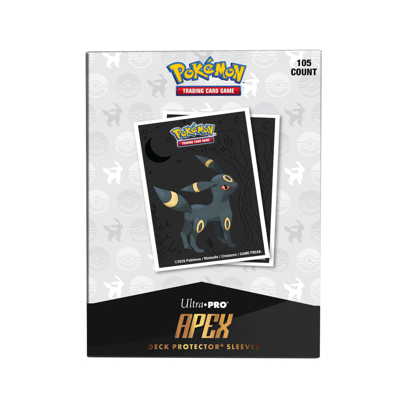 Ultra Pro - Pokémon JCC - Boîte de 105 protèges-cartes APEX DECK PROTECTOR Elite Series Noctali