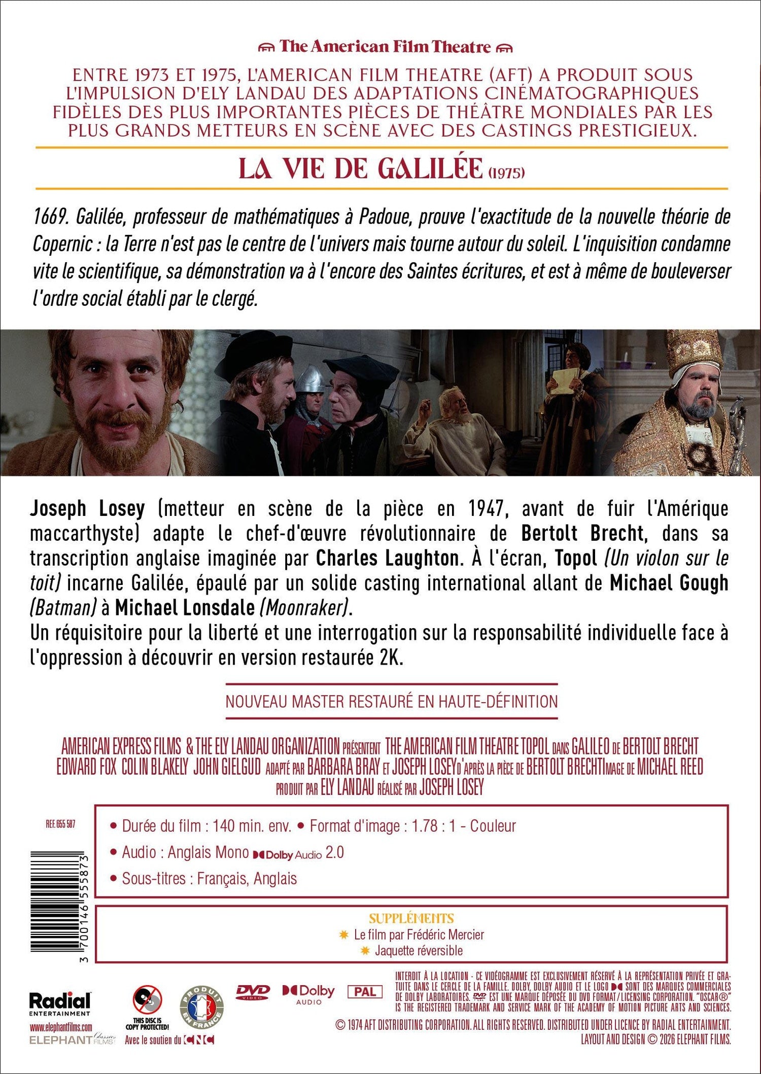 Galileo - La Vie de Galilée [DVD]