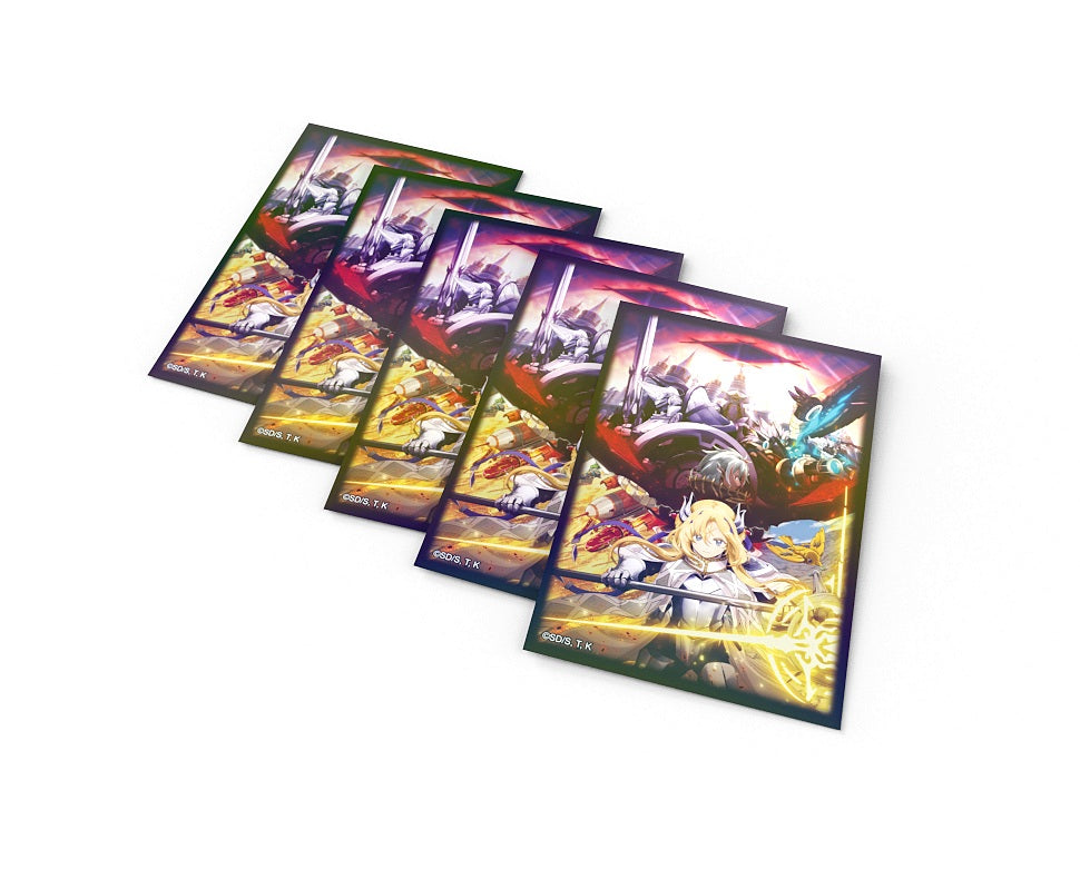 Yu-Gi-Oh! JCC - Pack de protège-cartes LE DECK DES CHRONIQUES : Le Déchu et la Vertueuse(50 pochettes)