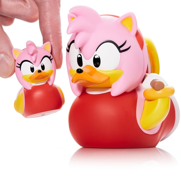Numskull - Mini TUBBZ Canard de bain - Sonic le Hérisson - Amy Rose (Édition baignoire) - flash vidéo