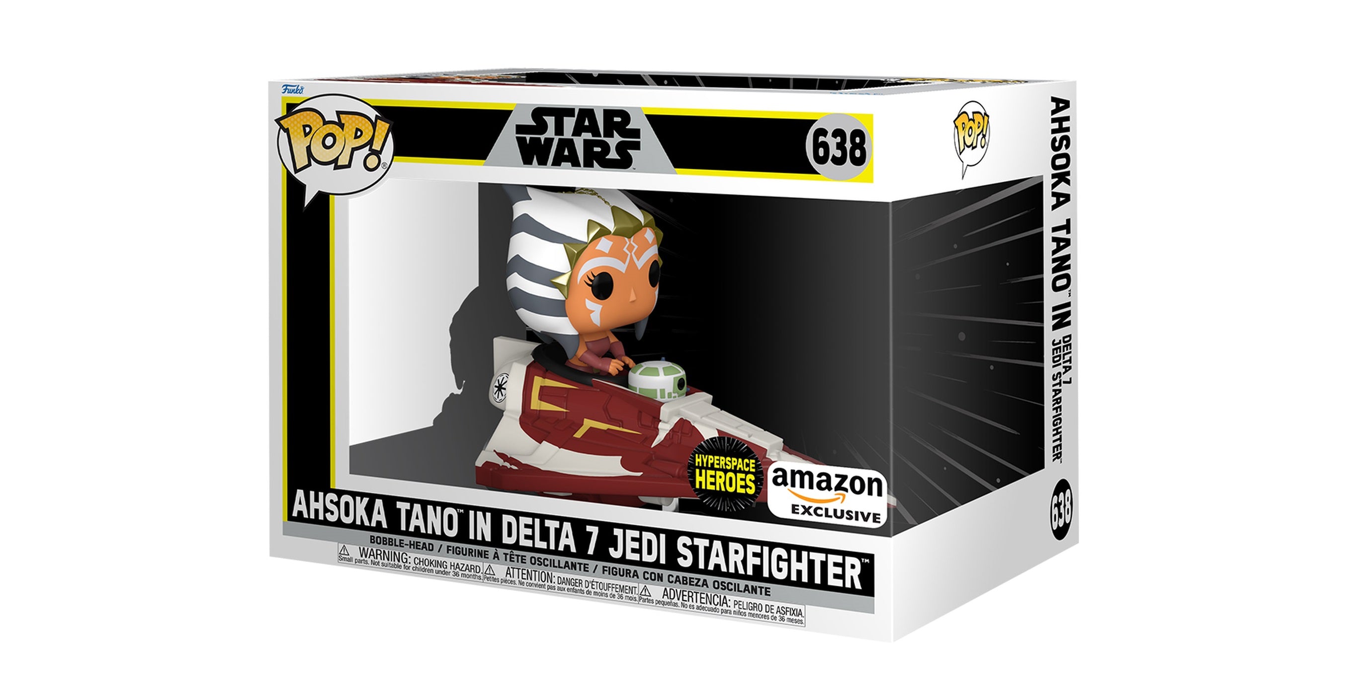 Funko Pop! Rides Super Deluxe: Star Wars: The Clone Wars - Ahsoka Tano in Delta 7 Jedi Starfighter