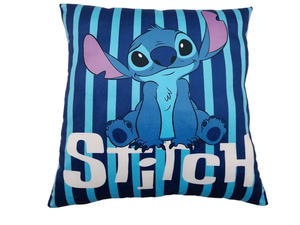 Lilo et Stitch - Coussin double face Stitch Joyeux (40x40cm) - flash vidéo