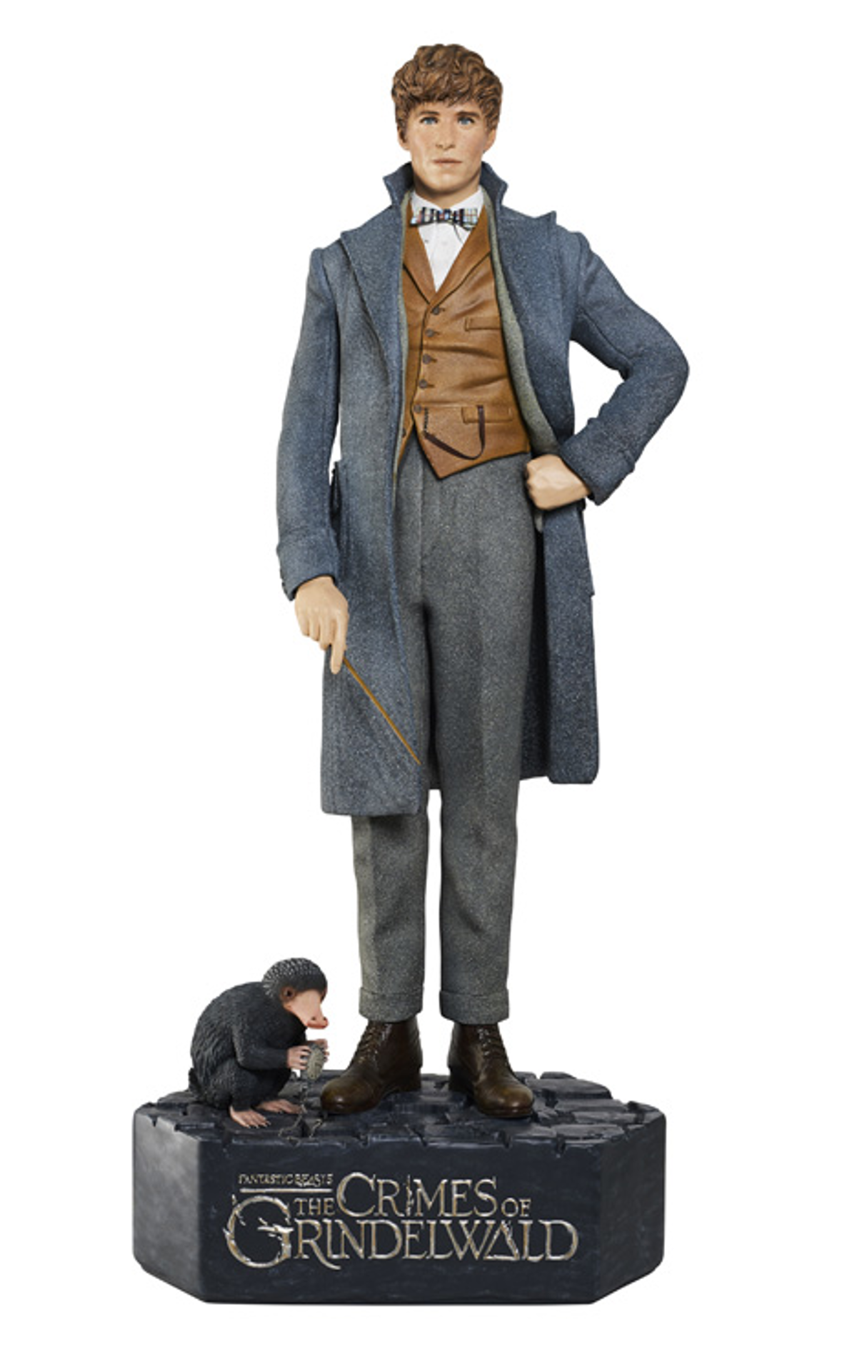 Les Animaux fantastiques : Les Crimes de Grindelwald - Statue taille réelle Norbert Dragonneau (Niffleur et base incluse)
