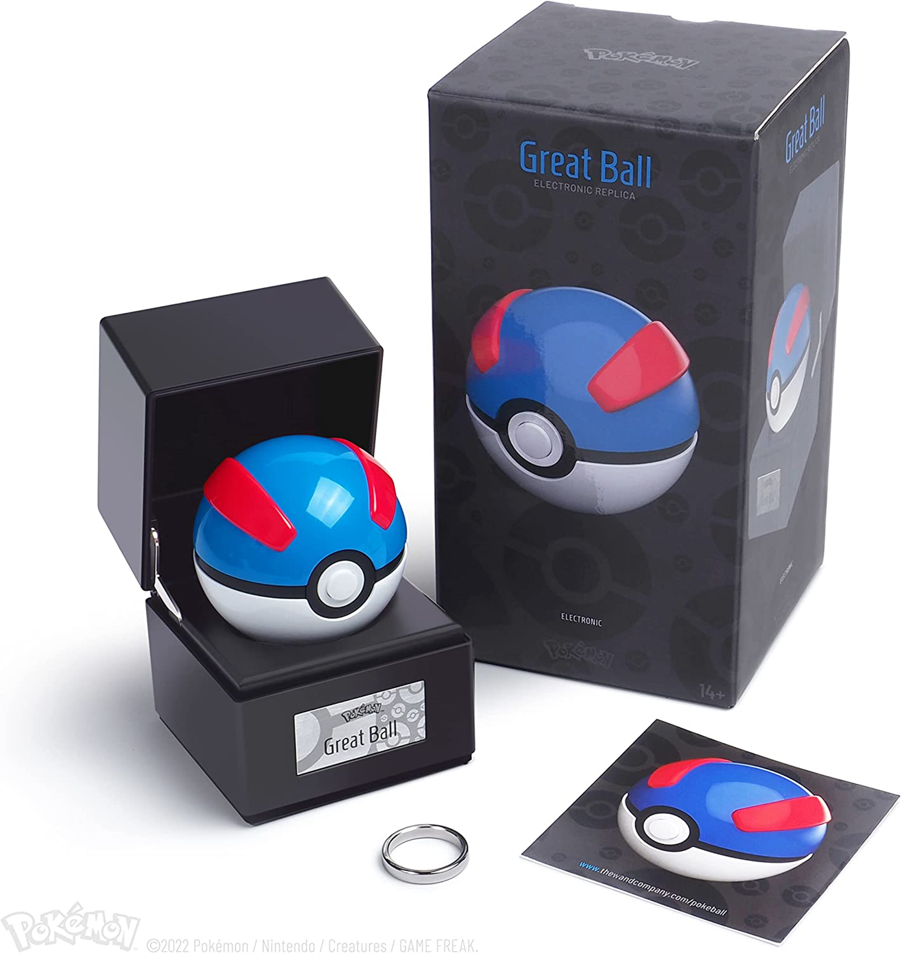 Pokémon - Réplique électronique de la Super Ball en métal moulé