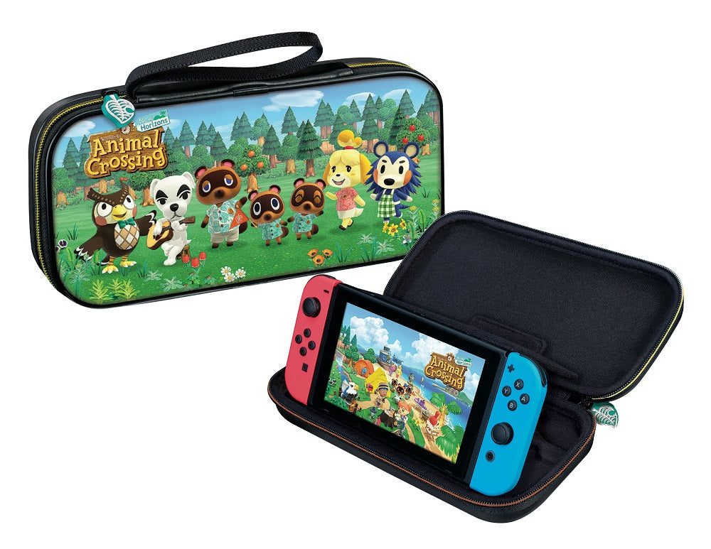 Big Ben - Pochette de transport deluxe officielle Animal Crossing "New Horizon" pour Nintendo Switch, Switch Lite et Switch OLED
