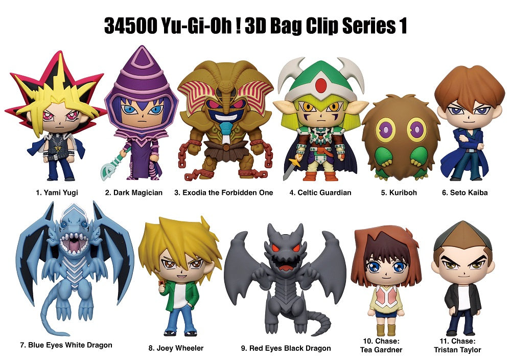 Yu-Gi-Oh! - Assortiment en blind box de figurines de sac de collection en mousse (Série 1) (24 pcs) - flash vidéo