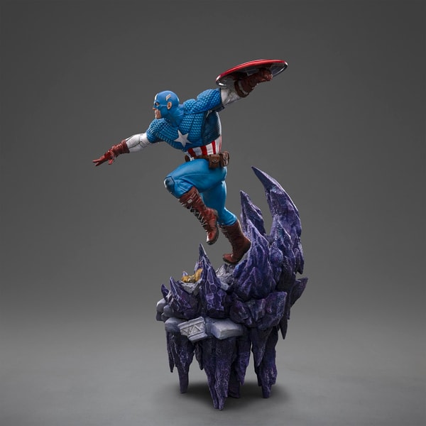 Iron Studios - Deluxe BDS Art Scale 1/10 - Marvel - Captain America "Infinity Gauntlet" Statue 34cm - flash vidéo