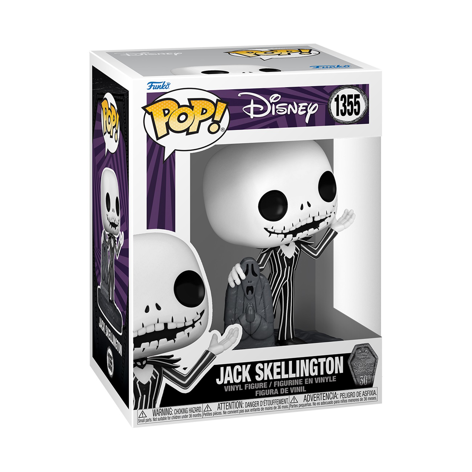 Funko Pop! Disney: The Nightmare Before Christmas 30th Anniversary - Jack Skellington (with Gravestone)